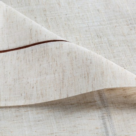 BIEŻNIK EUROFIRANY Z LAMÓWKĄ OBRUS NATU 9 40X140 CM NATURALNY