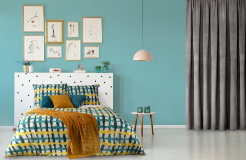 POŚCIEL BAWEŁNIANA D91 IDA 01 220X200 CM, 2 SZT. 70X80 CM WIELOKOLOROWY