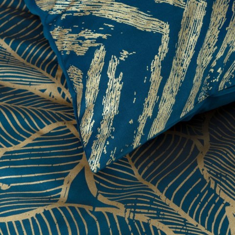 POŚCIEL EUROFIRANY KOMPLET POŚCIELI W PUDEŁKU METALI17 160X200 70X80 160X200 CM, 2 SZT. 70X80 CM GRANATOWY