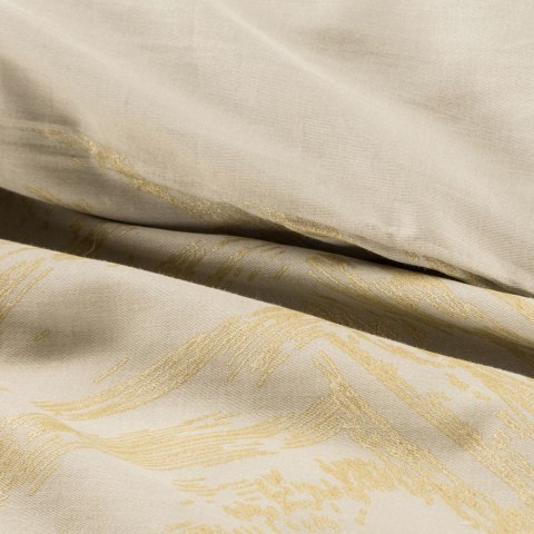 POŚCIEL EUROFIRANY KOMPLET POŚCIELI W PUDEŁKU METALIC8 220X200 70X80 220X200 CM, 2 SZT. 70X80 CM BEŻOWY