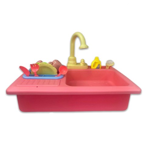 DUŻY ZLEWOZMYWAK AKCESORIA KRAN Z WODĄ 16 EL Z121R