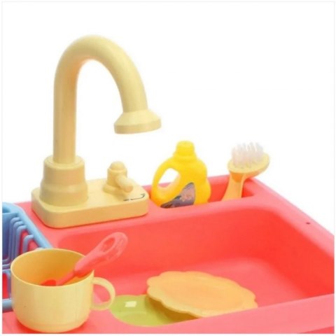 DUŻY ZLEWOZMYWAK AKCESORIA KRAN Z WODĄ 16 EL Z121R