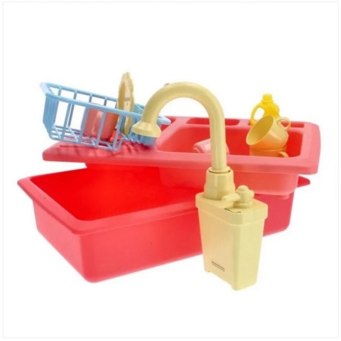 DUŻY ZLEWOZMYWAK AKCESORIA KRAN Z WODĄ 16 EL Z121R