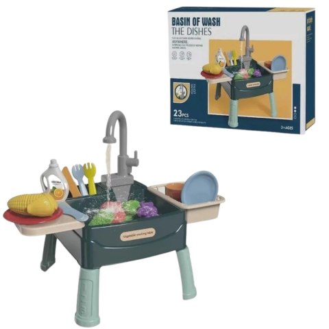 DUŻY ZLEWOZMYWAK NÓŻKI AKCESORIA KRAN WODA 5056BN