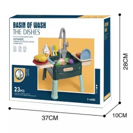 DUŻY ZLEWOZMYWAK NÓŻKI AKCESORIA KRAN WODA 5056BN