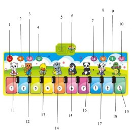 Interaktywna muzyczna mata dla maluszka farma 757-02B