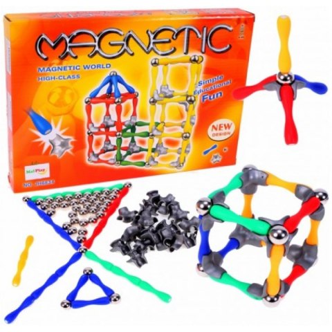 Magnetyczne klocki NEODYMOWE układanka 148el 6834C