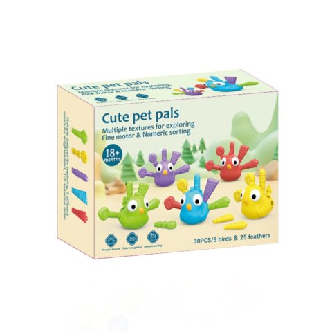 Sorter układanka ptaki Montessori kolory BB2004