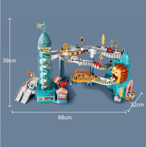 Tor samochodowy zjeżdżalnia auta winda lew 5503A