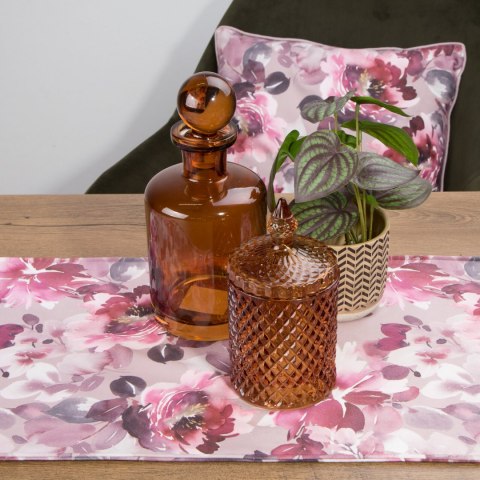 BIEŻNIK DWUSTRONNY VELVET 1 35X180 CM PUDROWY