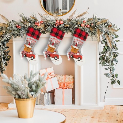 ŚWIĄTECZNA OZDOBA RENNE 28X50 CM JASNOSZARY