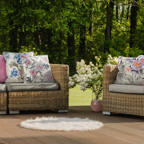 POSZEWKA   LEN 13 45X45 CM PUDROWY