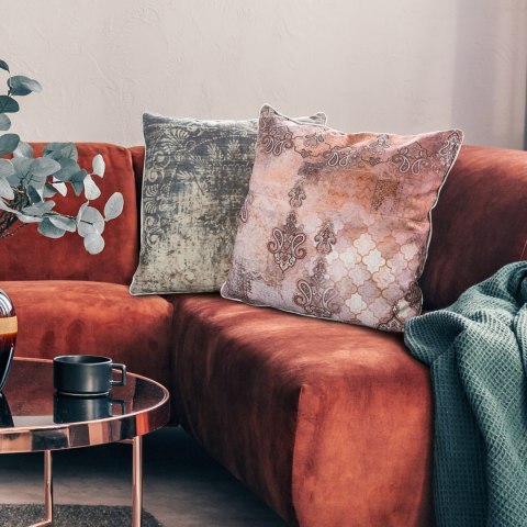 POSZEWKA NA PODUSZKĘ EUROFIRANY   LEN 18 45X45 CM PUDROWY