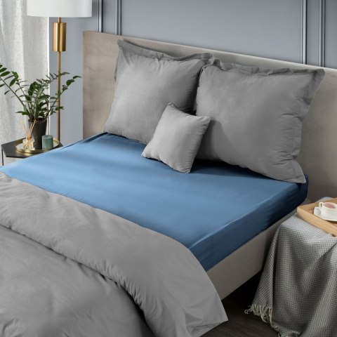 PRZEŚCIERADŁO EUROFIRANY NOVA 160X210 CM GRANATOWY