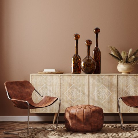 SZKLANY WAZON DEKORACYJNY EUROFIRANY ISLA (FI) 12X70 CM POMARAŃCZOWY