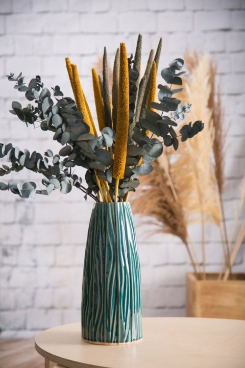 KWIAT NATURA 01 DŁ. BUKIETU 68 CM DŁ. KŁOS 30 CM POMARAŃCZOWY