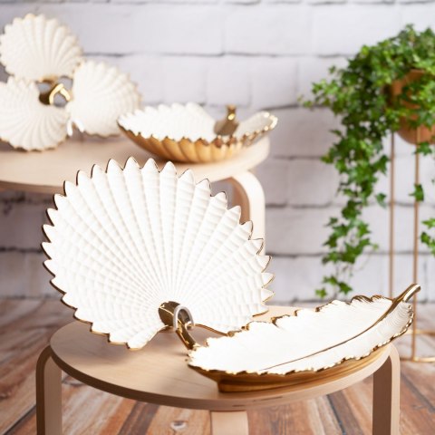 PATERA EUROFIRANY   DEKORACYJNA    HIRAL 37X35X6 CM NIEBIESKI