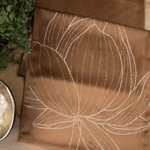 BIEŻNIK EUROFIRANY OBRUS   BLINK 12 35 X 180 CM BRĄZOWY