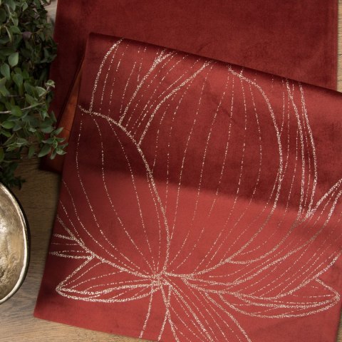 BIEŻNIK EUROFIRANY OBRUS   BLINK 12 35 X 180 CM CEGLANY