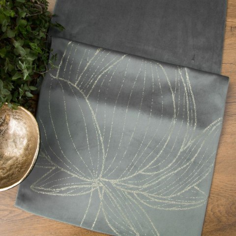 BIEŻNIK EUROFIRANY OBRUS   BLINK 12 35 X 180 CM SREBRNY