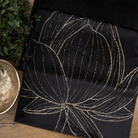 BIEŻNIK OBRUS EUROFIRANY BLINK 12 35 X 220 CM CZARNY