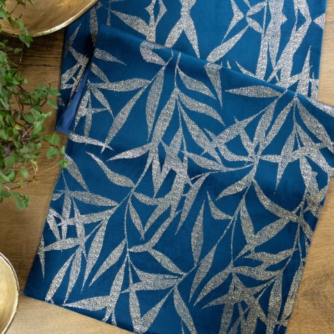 BIEŻNIK OBRUS EUROFIRANY BLINK 15 35 X 220 CM GRANATOWY