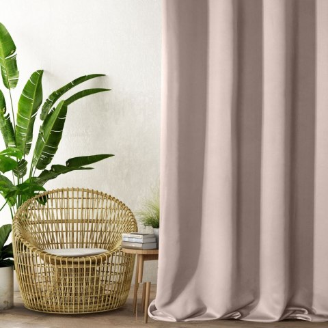 ZASŁONA GOTOWA   D91 PARISA NA TAŚMIE 140X270 CM PUDROWY