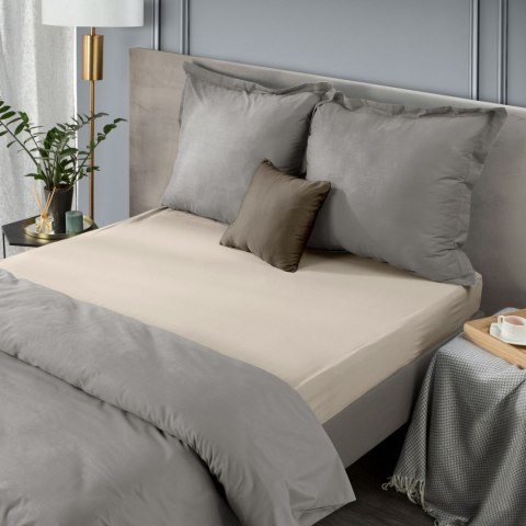 PRZEŚCIERADŁO JERSEY3 120X200 CM, WYS.25 CM BEŻOWY