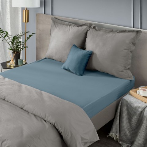 PRZEŚCIERADŁO JERSEY3 160X200 CM, WYS.30 CM CIEMNONIEBIESKI