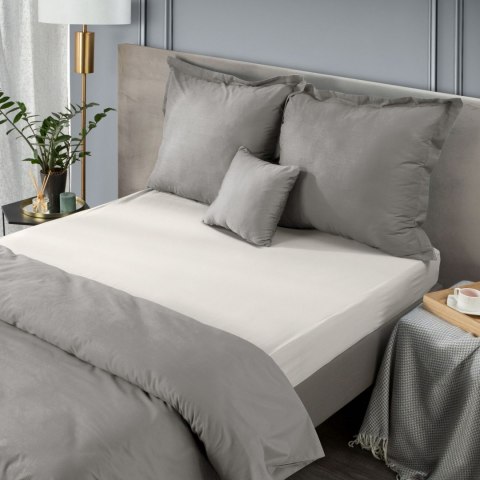 PRZEŚCIERADŁO JERSEY3 180X200 CM, WYS.30 CM JASNOSZARY