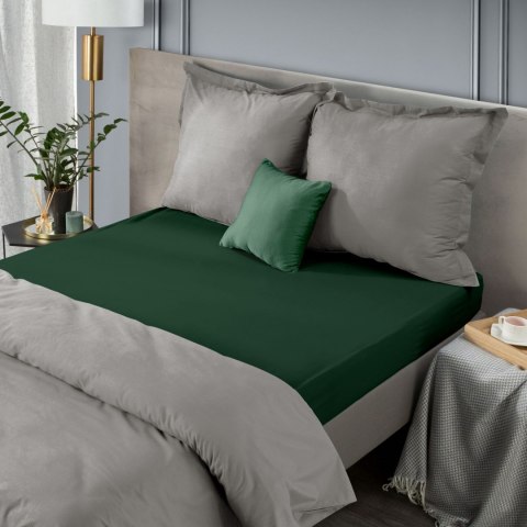 PRZEŚCIERADŁO JERSEY3 240X220 CM, WYS.30 CM BUTELKOWY ZIELONY