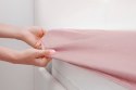 PRZEŚCIERADŁO Z GUMKĄ JERSEY D91 140X200 CM, WYS.30 CM PUDROWY RÓŻ