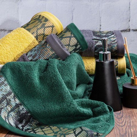 RĘCZNIK CARLA 70X140 CM SREBRNY