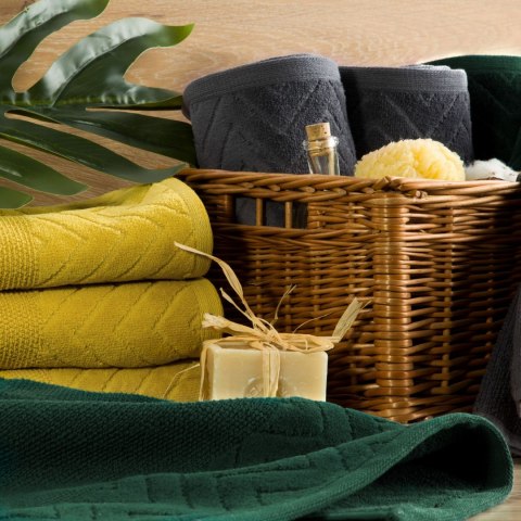 RĘCZNIK ZOE (08) 70X140 CM GRAFITOWY