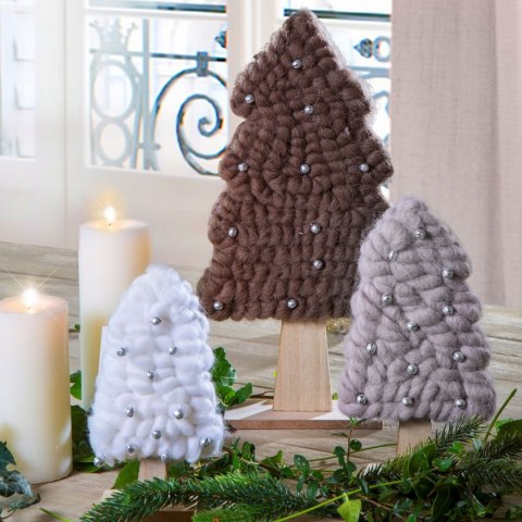 FIGURKA DEKORACJA ŚWIĄTECZNA CHOINKA 40CM EUROFIRANY