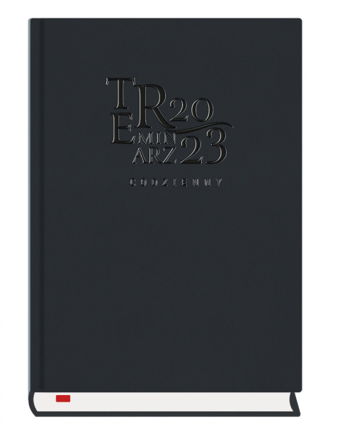 Terminarz Codzienny A5 2026 - czarny Michalczyk i Prokop T-255T-1V kalendarz dzienny (sb i nd na oddzielnych stronach)