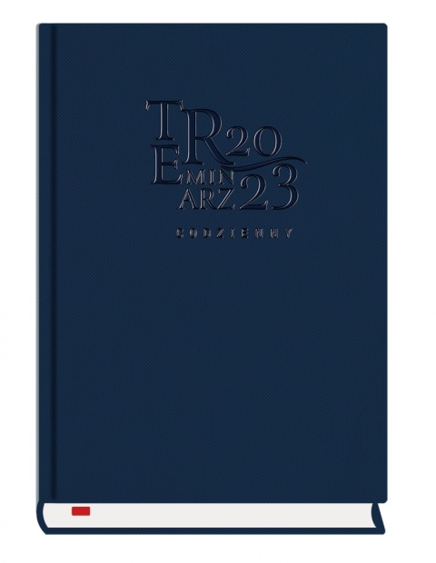 Terminarz Codzienny A5 2026 - granat Michalczyk i Prokop T-255T-3G kalendarz dzienny (sb i nd na oddzielnych stronach)