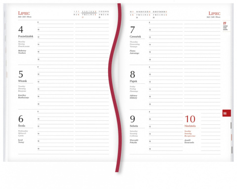 Terminarz Popularny A5 2026 Michalczyk i Prokop T-209F-02 kalendarz 1 tydzień na 2 stronach
