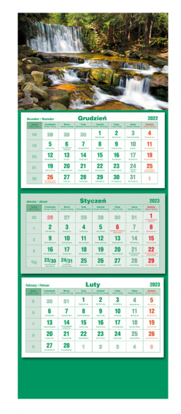 Kalendarz trójdzielny 2026 Bukiet Michalczyk i Prokop T-105T-12