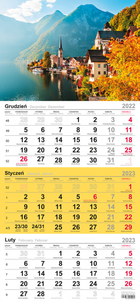 Kalendarz trójdzielny (H) 2026 Michalczyk i Prokop T-106T-11