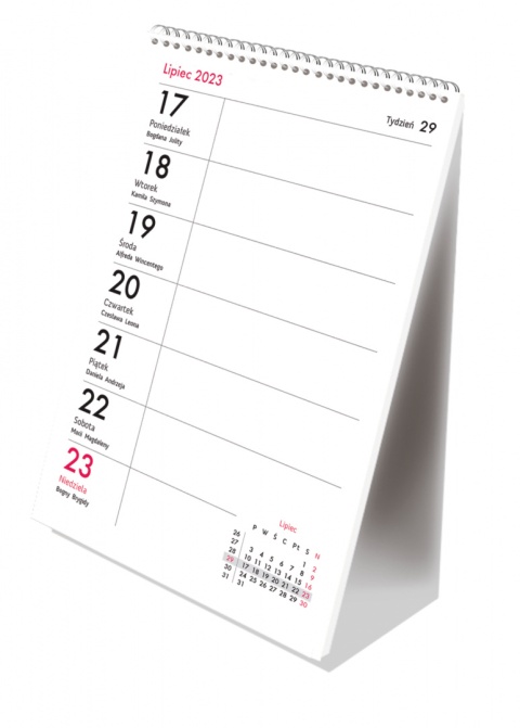 Kalendarz ze spiralką - pionowy B6 Michalczyk i Prokop T-103-02