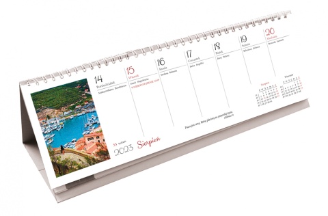 Terminarz IMPRESJE-ze spiralką 2026 Michalczyk i Prokop T-095-2-1 KALENDARZ 290x100mm tygodniowy