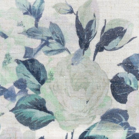 BIEŻNIK NADRUK KWIATOWY NATU 8 40X180 CM BIAŁY