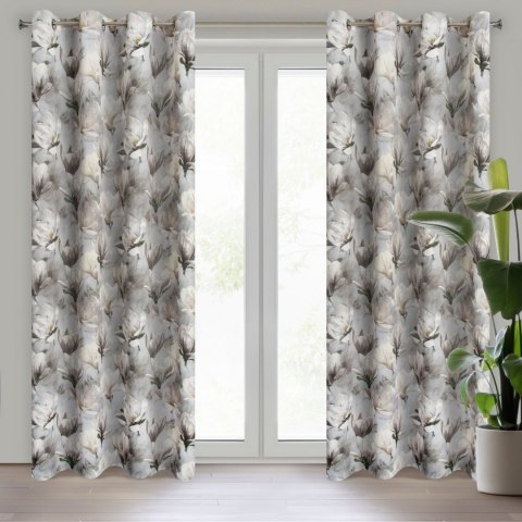 ZASŁONA GOTOWA   LARI 140X250 CM SREBRNY