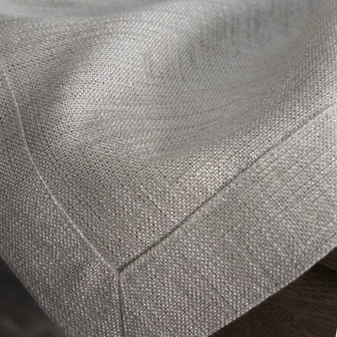 OBRUS GRUBY ZE SREBRNĄ NICIĄ STELLA2 145X400 SZARY