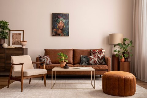 PODUSZKA DEKORACYJNA CEBRA 45X30 BEŻOWY