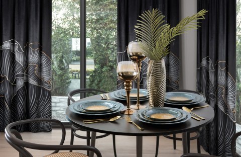 WAZON DEKORACYJNY SENA 15X15X40 CM ZŁOTY