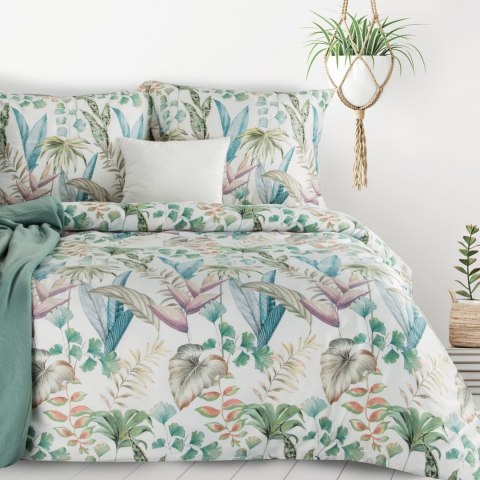 KOMPLET POŚCIELI EUROFIRANY BAWEŁNA SATYNA 140X200 D91 LEA 01