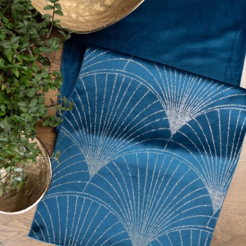 BIEŻNIK OBRUS EUROFIRANY BLINK 14 35 X 180 CM GRANATOWY