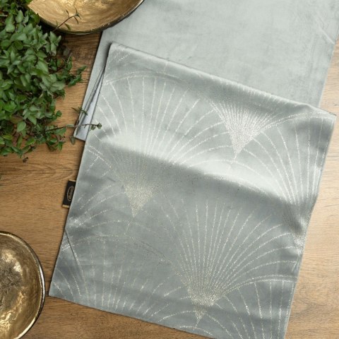 BIEŻNIK EUROFIRANY OBRUS   BLINK 14 35 X 220 CM SREBRNY